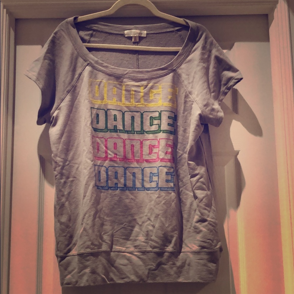 Short sleeve sweatshirt dance grey multicolor